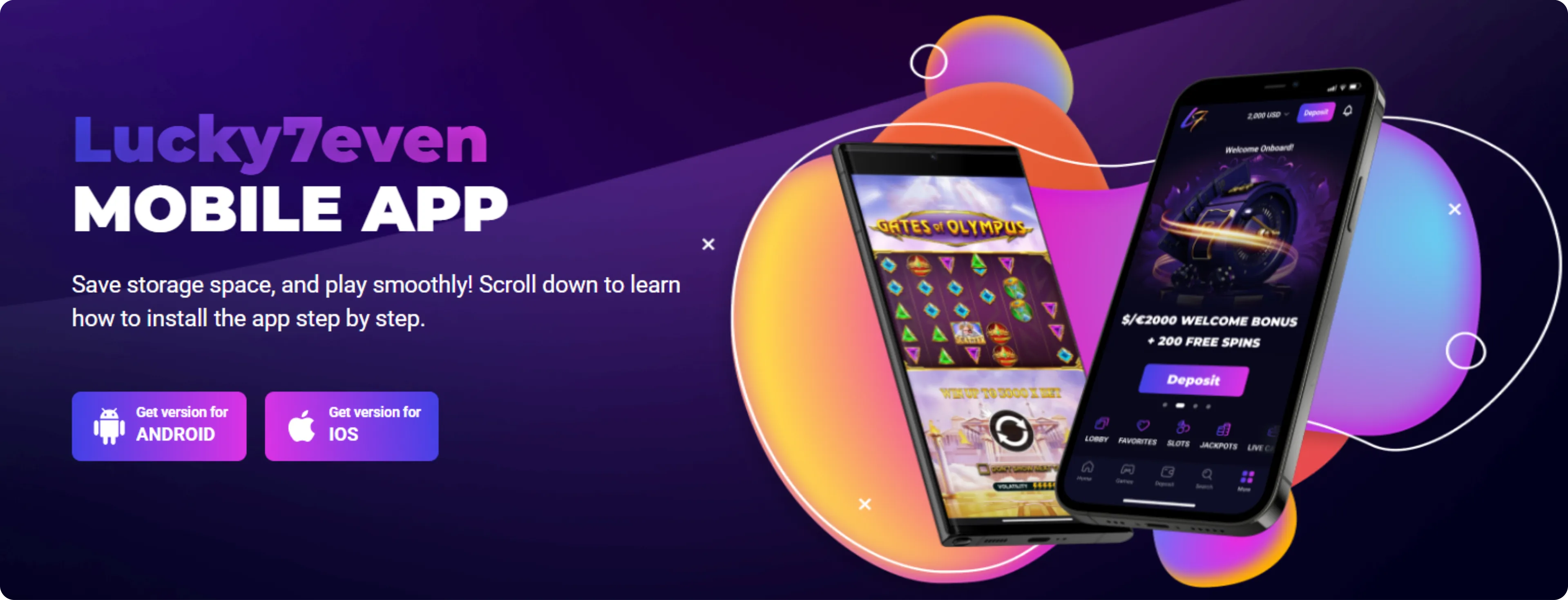 Lucky7 Casino App Screenshot